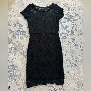Black lace dress